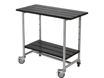 Plus Urban rollbarer Picknick-Pflanztisch-Grilltisch Kiefer-Fichte schwarz 100 cm  Plus Urban rollbarer Picknick-Pflanztisch-Grilltisch Kiefer-Fichte schwarz 100 cm