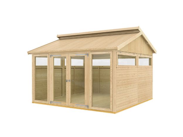 Bild von Plus Pavillon Modell 9 mit Riemen und Diele - 350 x 350 x 283 cm