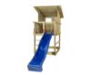 Plus Play Spielturm mit Dach und blauer Rutsche 350 x 132 x 283 cm