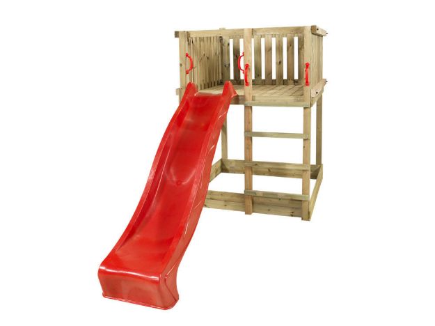 Bild von Plus Play Spielturm mit roter Rutsche 350 x 132 x 200 cm