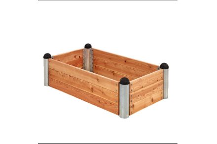 Plus Pipe Hochbeet Lärche unbehandelt 140 x 80 cm Plus Pipe Hochbeet Lärche unbehandelt 140 x 80 cm