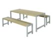 Plus Plankengarnitur 186 cm mit Tisch und 2 Bänken druckimprägniert