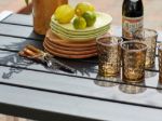 Plus Cafébank Kiefer-Fichte schwarz 127 cm Outdoor Sitzbank  Ambiente