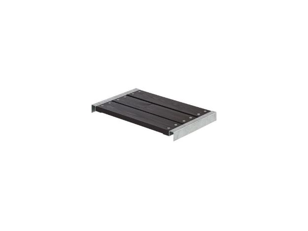 Plus Bank für Cubic - Pipe Kiefer-Fichte schwarz mit Beschlägen 60 x 36 cm
