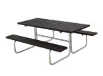 Plus Classic Picknicktisch Kiefer-Fichte schwarz 177 x 155 cm
