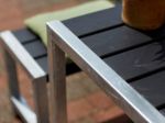 Plus Cafébank Kiefer-Fichte 127 cm Outdoor Sitzbank in  scshwarz variante