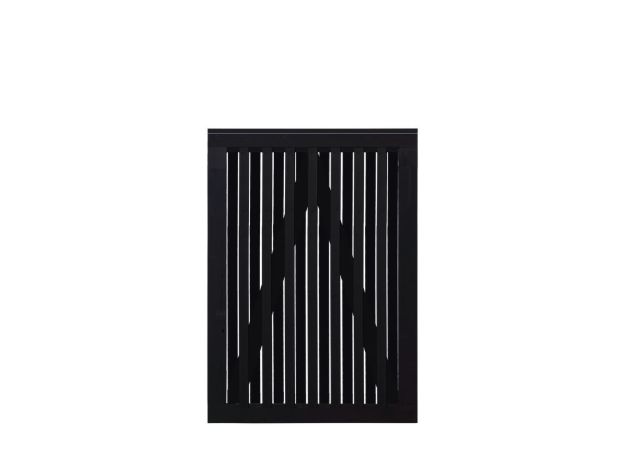 Plus Nagano Gartentor Einzeltor Kiefer-Fichte schwarz 100 × 140 cm