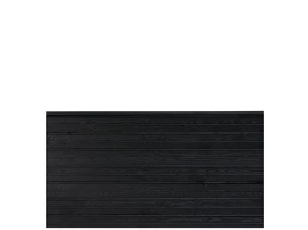 Plus Plank Profilzaun schwarz 174 x 91 cm