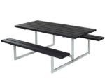 Plus Basic Picknicktisch Kiefer-Fichte schwarz 177 x 160 x 73 cm 