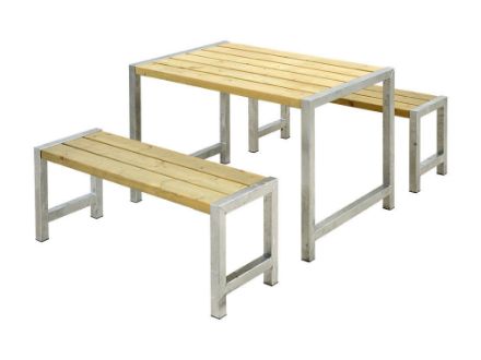 Plus Cafégarnitur Kiefer-Fichte druckimprägniert 127 cm  Plus Cafégarnitur Kiefer-Fichte druckimprägniert 127 cm