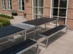 Picture of Plus Zigma picnic table with connecting module black, 92 cm