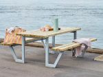 Picture of Plus Wega Picknicktisch mit 2 Rückenlehnen Lärche unbehandelt 177 cm