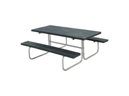Plus Classic Picknicktisch Retex Upcycling grau 177 x 155 cm Plus Classic Picknicktisch Retex Upcycling grau 177 x 155 cm