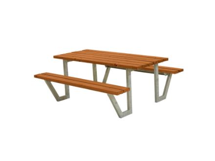 Plus Wega Picknicktisch Kiefer-Fichte teakfarben 177 cm Plus Wega Picknicktisch Kiefer-Fichte teakfarben 177 cm