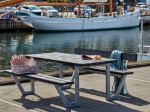 Picture of Plus Wega picnic table, teak-colored, 177 cm
