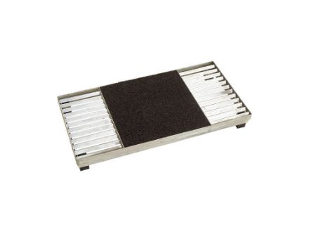 Plus Cubic Rost mit mittiger Matte und höhenverstellbarem Stahlrahmen 40 x 80 x 9,3 cm Plus Cubic Rost mit mittiger Matte und höhenverstellbarem Stahlrahmen 40 x 80 x 9,3 cm