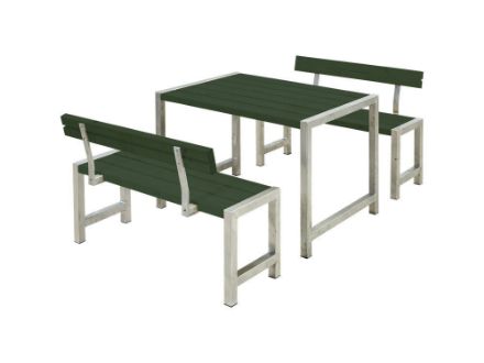 Plus Cafégarnitur mit 2 Rückenlehnen Kiefer-Fichte grün 127 cm Plus Cafégarnitur mit 2 Rückenlehnen Kiefer-Fichte grün 127 cm