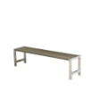 Plus Plankenbank 176 cm graubraun 