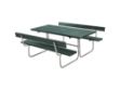 Plus Classic Picknicktisch mit 2 Rückenlehnen Retex Upcycling grün 177 x 177 cm 