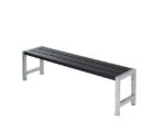 Picture of Plus backrest black for plank bench picnic table 166 cm