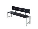 Picture of Plus backrest black for plank bench picnic table 166 cm