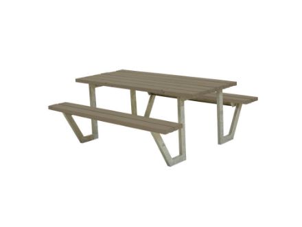Plus Wega Picknicktisch Kiefer-Fichte graubraun 177 cm Plus Wega Picknicktisch Kiefer-Fichte graubraun 177 cm
