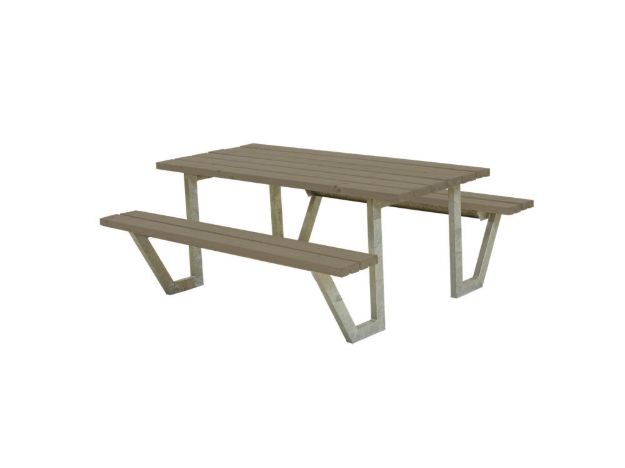 Plus Wega Picknicktisch Kiefer-Fichte graubraun 177 cm