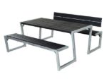 Picture of Plus backrest black for Zigma picnic table 166 cm
