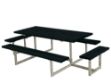 Plus Basic Sitzgruppe mit 2 Anbauten Kiefer-Fichte schwarz 260 x 160 cm