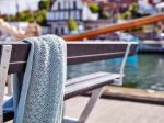 Picture of Plus Wega picnic table with 2 backrests black 177 cm