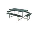 Plus Basic Picknicktisch mit 2 Anbausätzen Retex Upcycling grün 260 x 160 cm