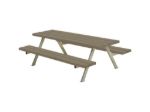 Plus Alpha Junior Picknicktisch Kiefer-Fichte graubraun 177 x 118 x 57cm