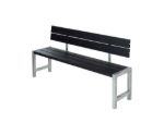 Picture of Plus black backrest for plank bench with fitting 177 cm