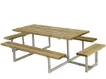Picture of Plus complete extension kit for Basic picnic table pressure-treated 77 cm