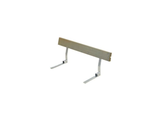 Plus Rückenlehne Kiefer-Fichte graubraun für Plankenbank mit Beschlag 118 cm