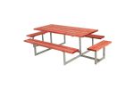 Picture of Plus complete extension kit for Basic picnic table teak-colored 77 cm