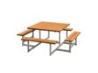 Plus Picnic Picknicktisch 8-Sitzer teakfarben 200 cm