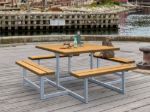 Picture of Plus Picnic picnic table 8-seater teak-colored 200 cm