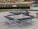 Picture of Plus Picnic picnic table 8-seater black 200 cm