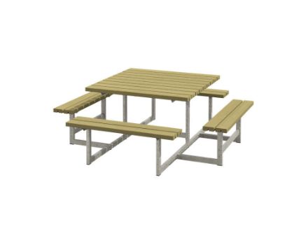 Plus Picnic Picknicktisch 8-Sitzer druckimprägniert 200 cm Plus Picnic Picknicktisch 8-Sitzer druckimprägniert 200 cm