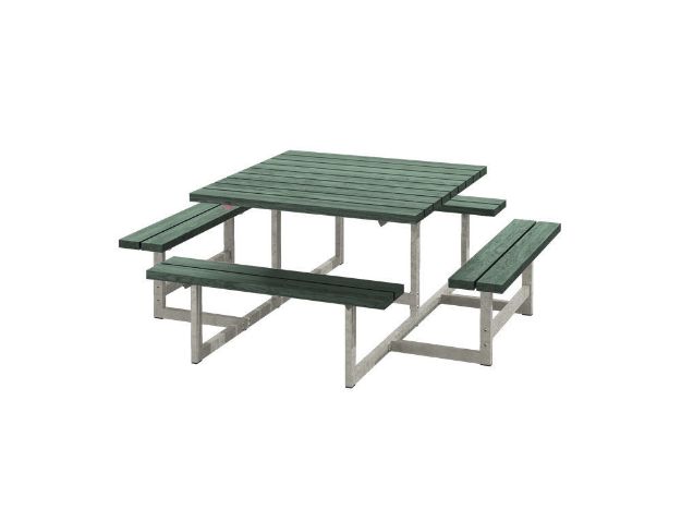 Plus Picnic Picknicktisch 8-Sitzer Retex Upcycling grün 200 cm