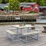 Bild von Plus Picnic Picknicktisch 8-Sitzer graubraun 200 cm