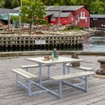 Picture of Plus Picnic picnic table 8-seater grey-brown 200 cm