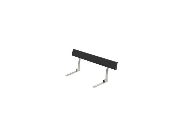 Plus Rückenlehne Retex Upcycling schwarz für Plankenbank mit Beschlag 118 cm