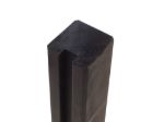 Plus Abschlusspfoten Profilpfosten 1 Nut 9x9x186 cm schwarz NTRA FSC