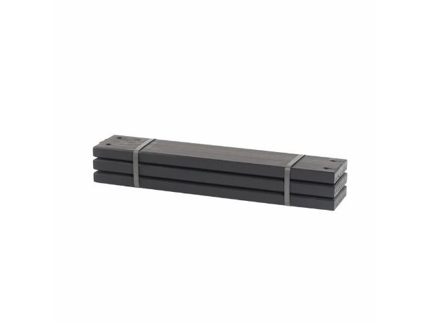 lus Planken-Set schwarz 3x - 60 x 12 x 2,8 cm für System PIPE