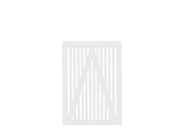 Plus Sendai Gartentüre Einzeltor Kiefer-Fichte weiss 100 × 140 cm