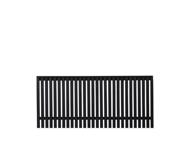 Sendai Zaun 180x80 cm Fungizid beh. und schwarz grundiert