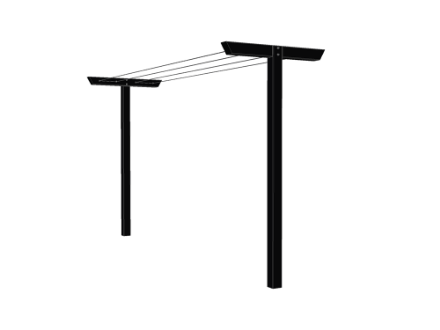 Plus Classic T-Wäscheständer schwarz 185 cm  Plus Classic T-Wäscheständer schwarz 185 cm