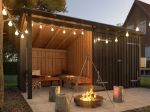 Plus Nordic Gerätehaus - Feuerhütte Typ 1C mit Anker und Aluschiene